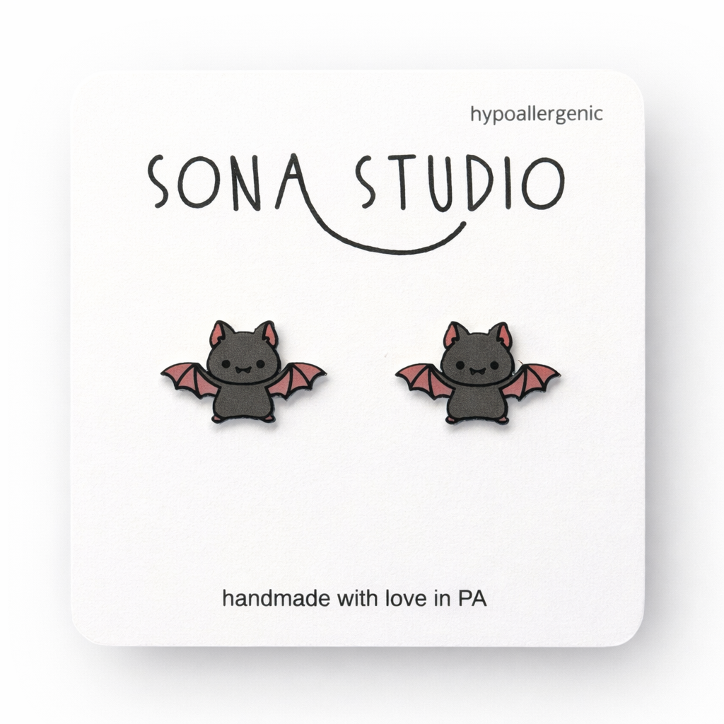 Bat Earrings