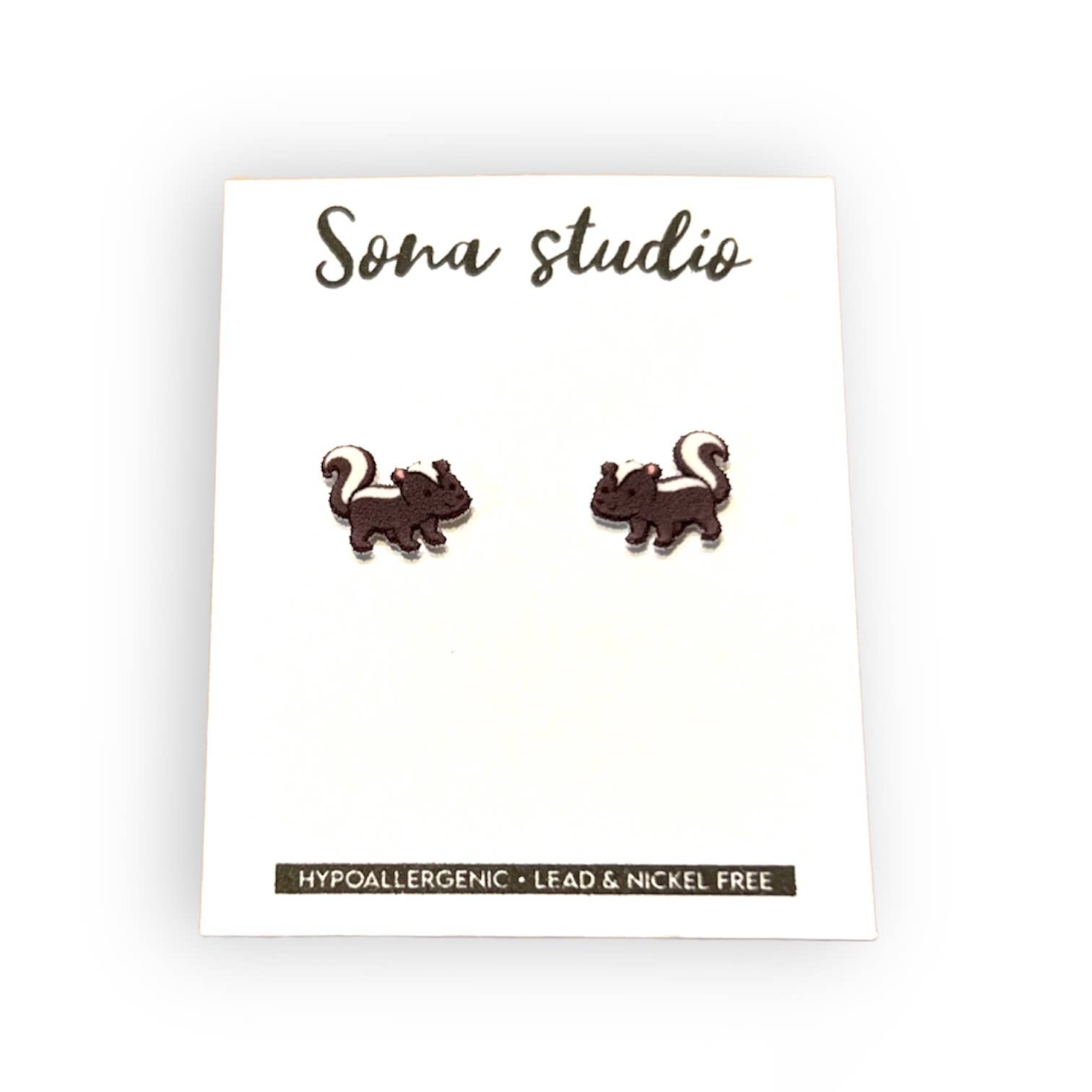 Skunk Earrings