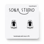 Ghost and Kitty Earrings
