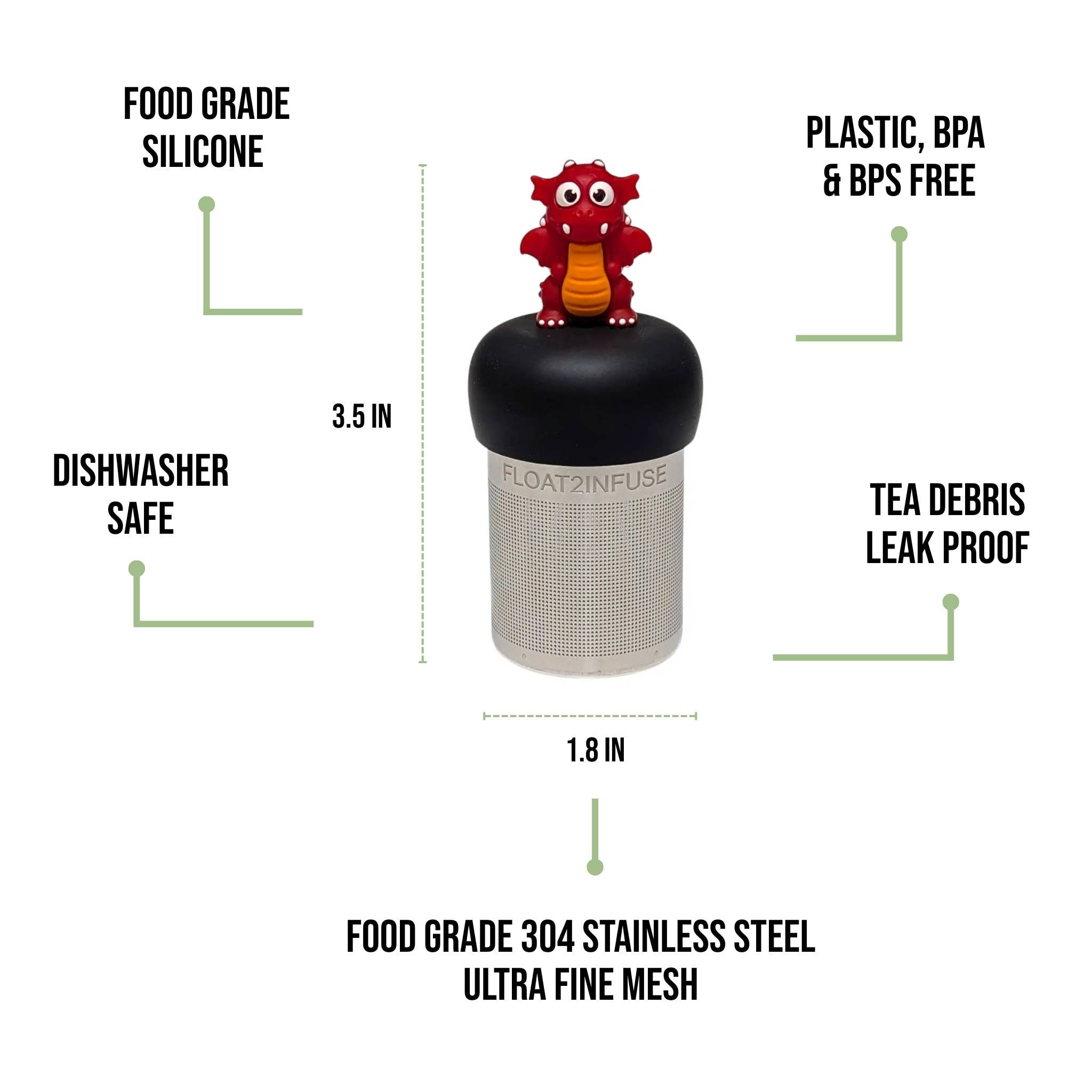 Floating Red Dragon Tea Infuser/ Tea Steeper