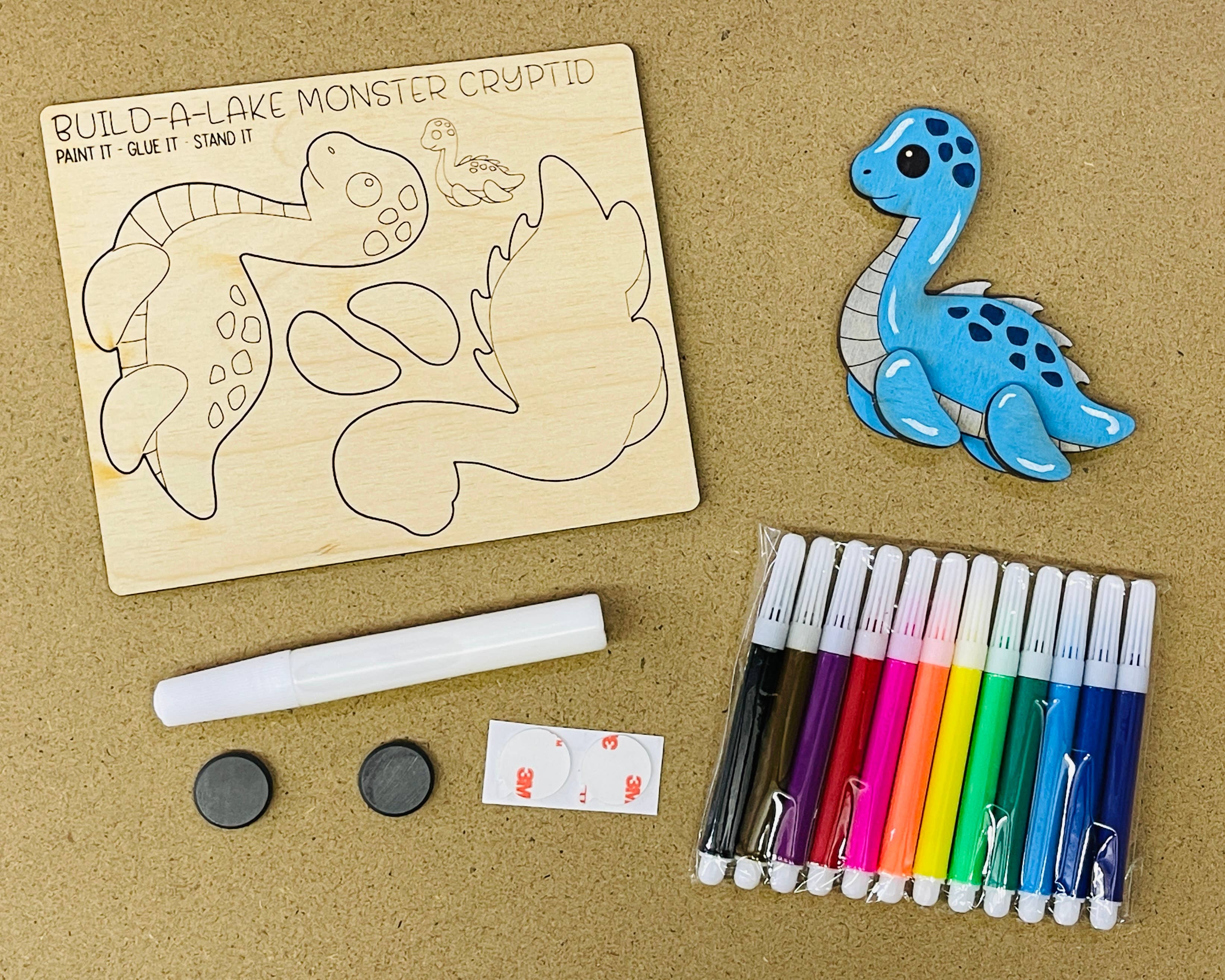 DIY Build a Lake Monster Magnet Kit