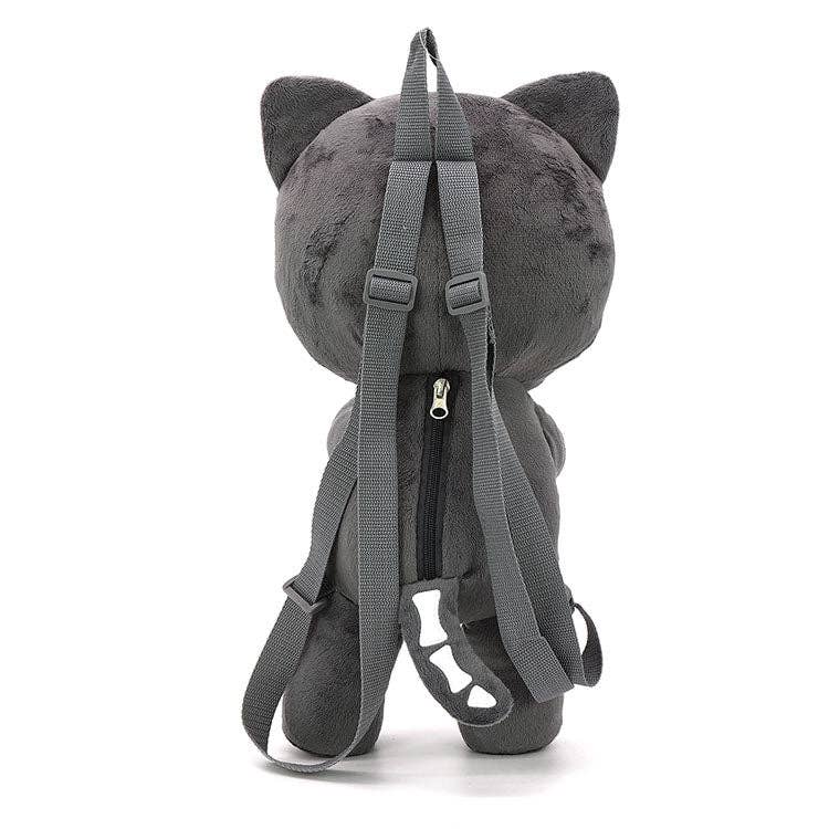 PLUSH SKLETON CAT BACKPACK