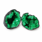 Dyed Green Moroccan Sugar Geode Pre-Cut 2" - 3"