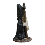 Grim Reaper Gnome Figurine 7", Gothic Occult Statue Decor