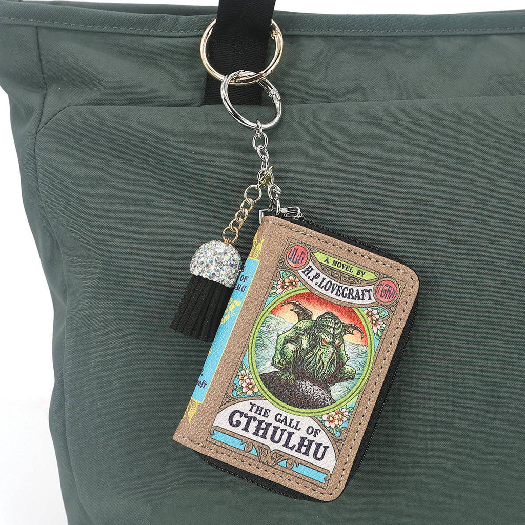 THE CALL OF CTHULHU BOOK BAG CHARM/COIN PURSE IN VINYL