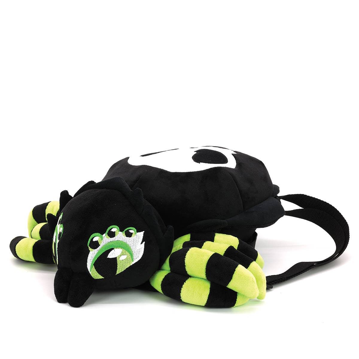 Glow in the Dark Skull Spider Plush Backpack in Polyester