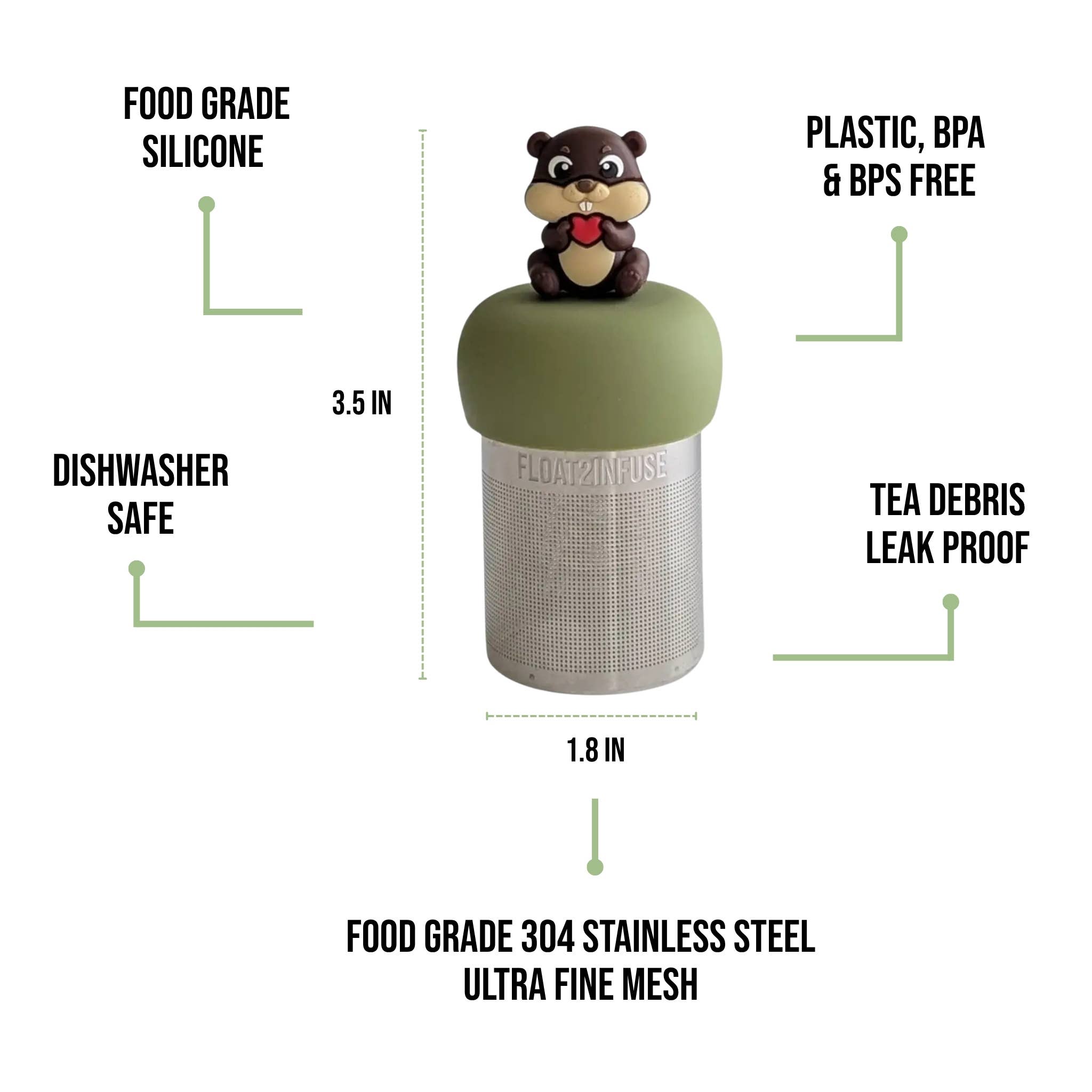 Heart Beaver| Floating Tea Infuser