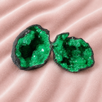 Dyed Green Moroccan Sugar Geode Pre-Cut 2" - 3"