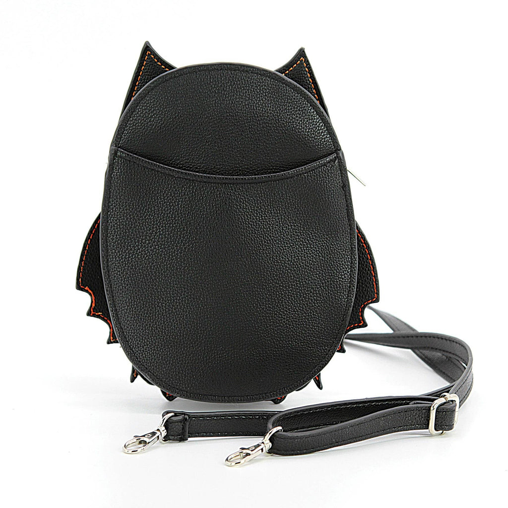 Glow in the Dark Skeleton Bat Shoulder Bag in Vinyl