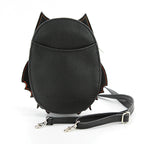 Glow in the Dark Skeleton Bat Shoulder Bag in Vinyl