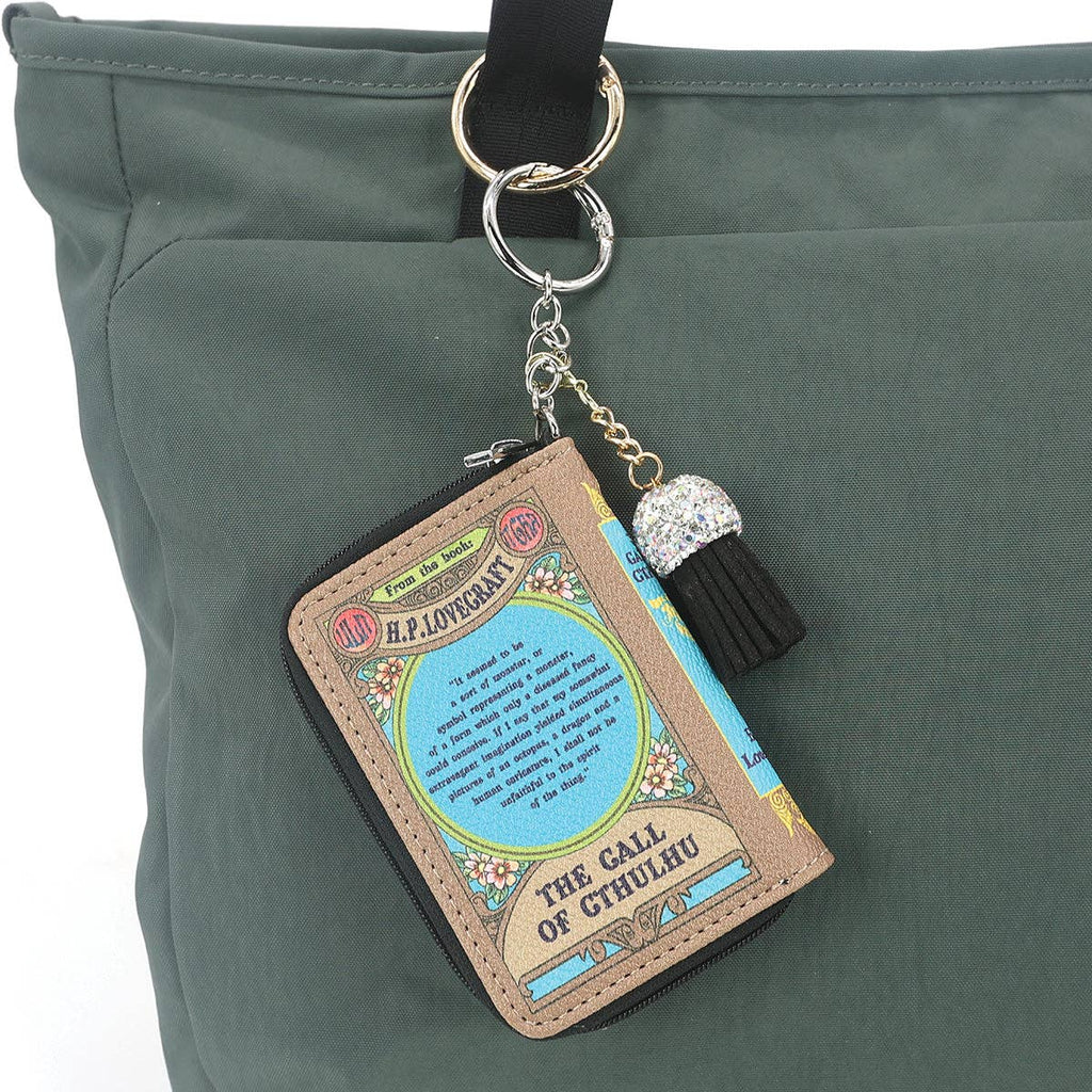 THE CALL OF CTHULHU BOOK BAG CHARM/COIN PURSE IN VINYL