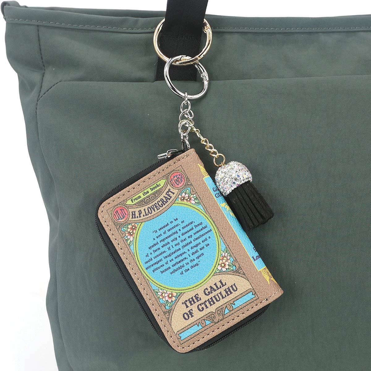 THE CALL OF CTHULHU BOOK BAG CHARM/COIN PURSE IN VINYL