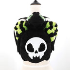 Glow in the Dark Skull Spider Plush Backpack in Polyester