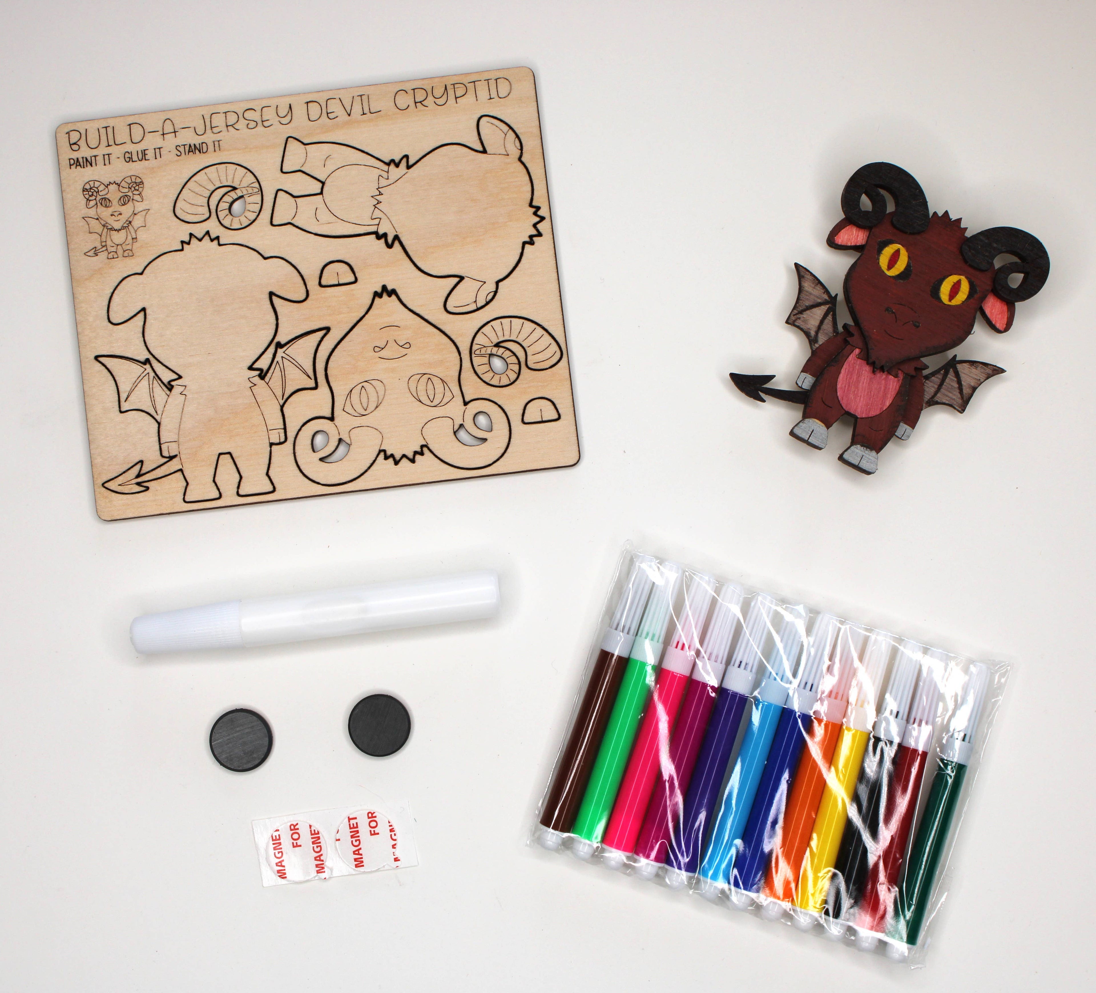 DIY Jersey Devil Cryptid Magnet Kit