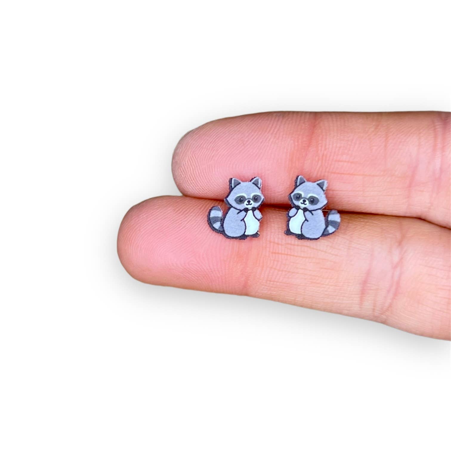 Raccoon Earrings
