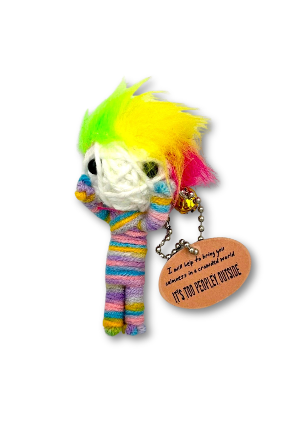 It's Too Peopley Outside Keychain