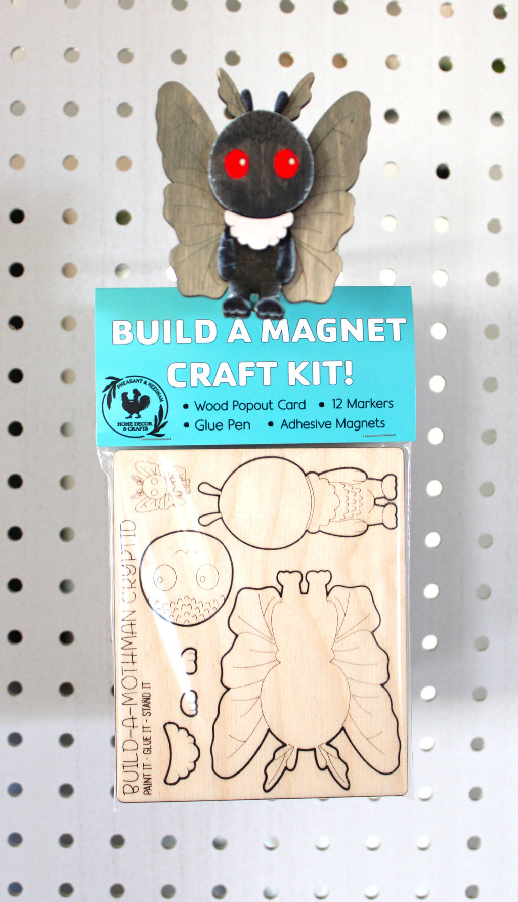 DIY Build a Mothman Magnet Kit