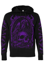 Death Raven Hoodie w/ Crow Sleeves [PURPLE]