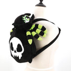 Glow in the Dark Skull Spider Plush Backpack in Polyester