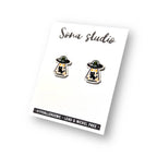 Beam Me Up Kitty Earrings
