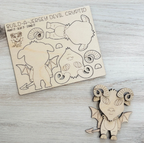 DIY Jersey Devil Cryptid Magnet Kit