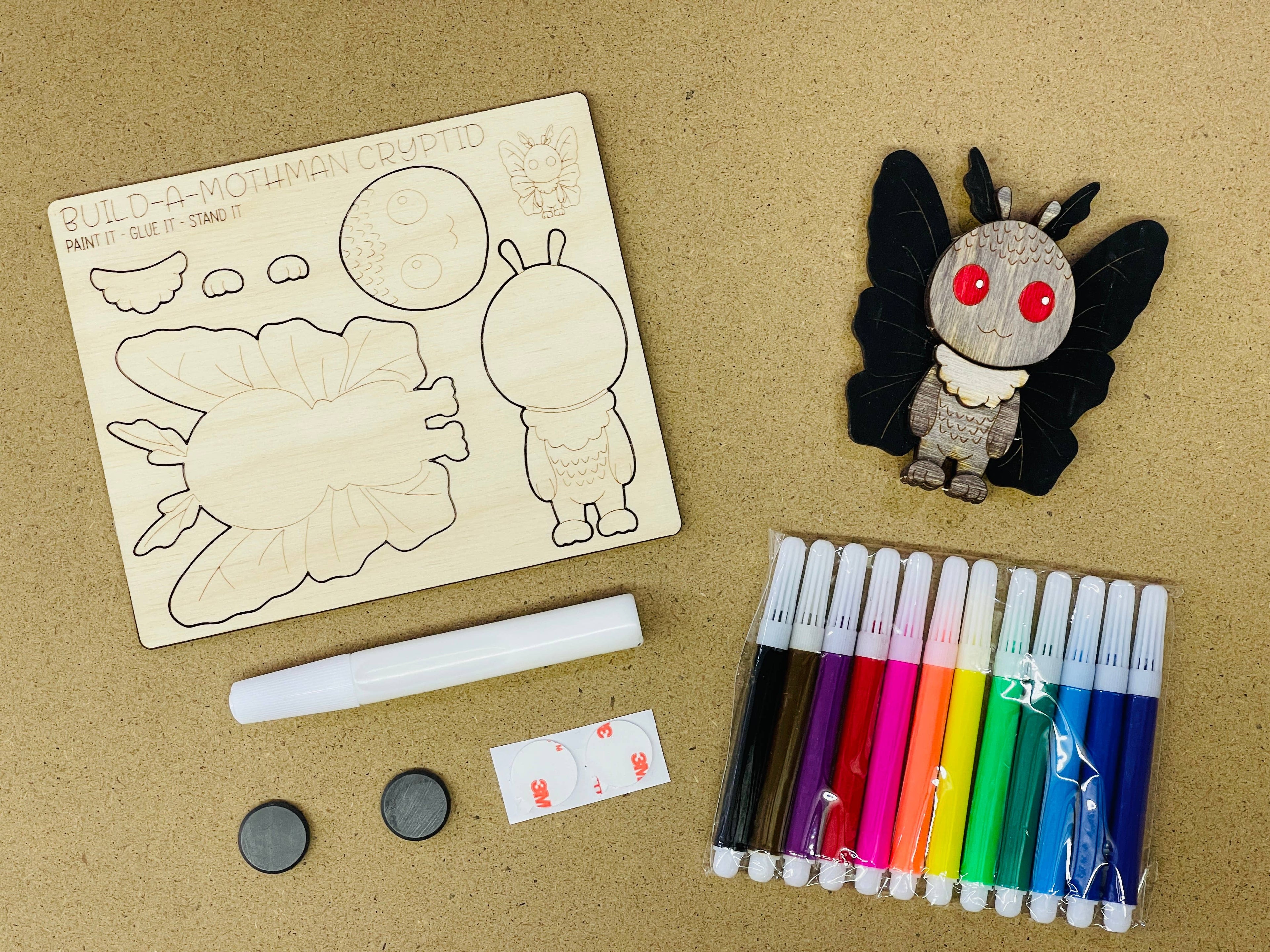DIY Build a Mothman Magnet Kit