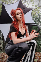 Funeral Procession Umbrella [BLACK/WHITE]