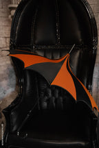 Halloween Batwing Pagoda Umbrella [BLACK/ORANGE STRIPED]