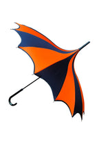 Halloween Batwing Pagoda Umbrella [BLACK/ORANGE STRIPED]