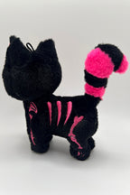 Bubblegum Skelekitty Plush Keychain