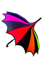Batwing Pagoda Umbrella [Goth Rainbow]