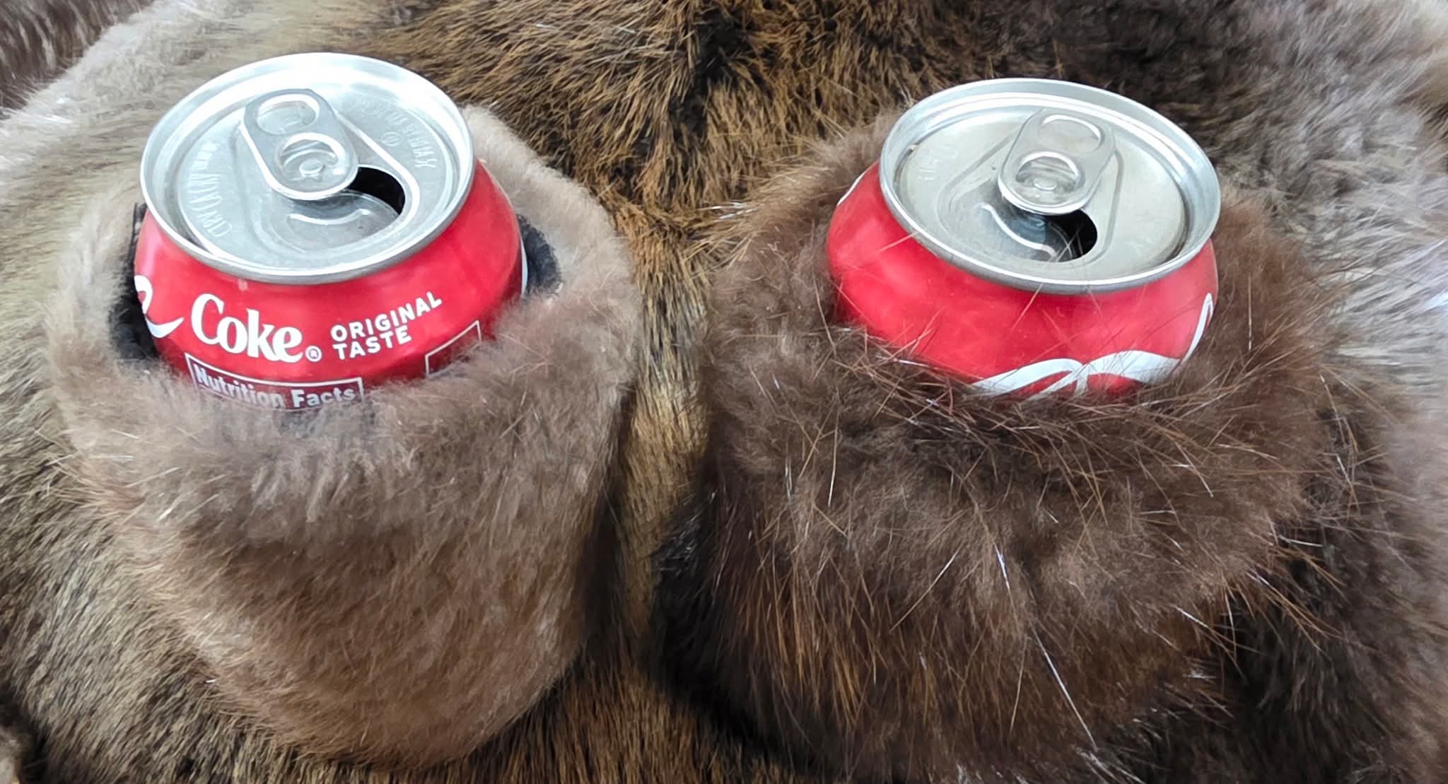 real animal pelt koozie
