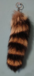 Authentic Real Animal Tail Keychain – Ethically Sourced Fur Accessory