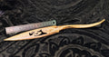 hand carved deer antler / bone letter opener/knife